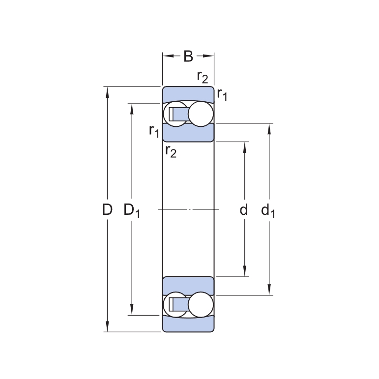 Aligning ball bearing