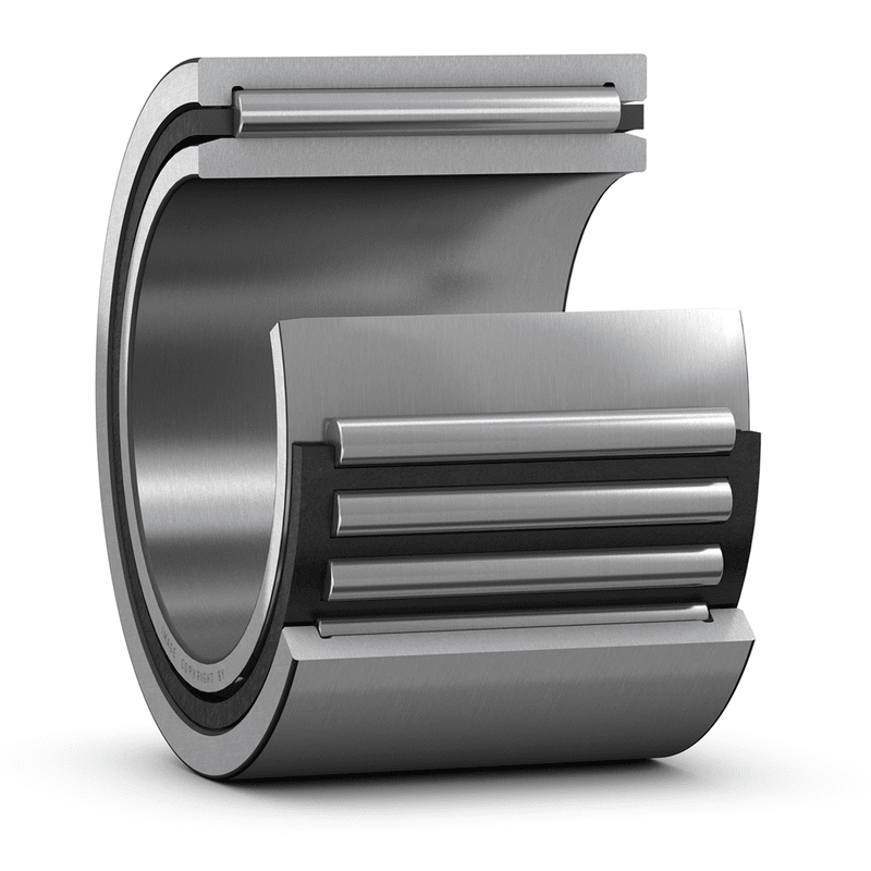Needle roller bearings with machined rings