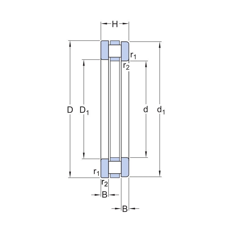 Cylindrical roller thrust bearing