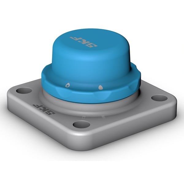 Flange type ball bearing unit with composite material or cast steel bearing seat