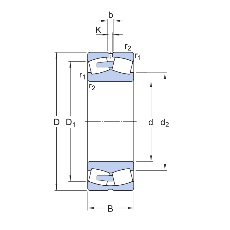 CA type spherical roller bearing